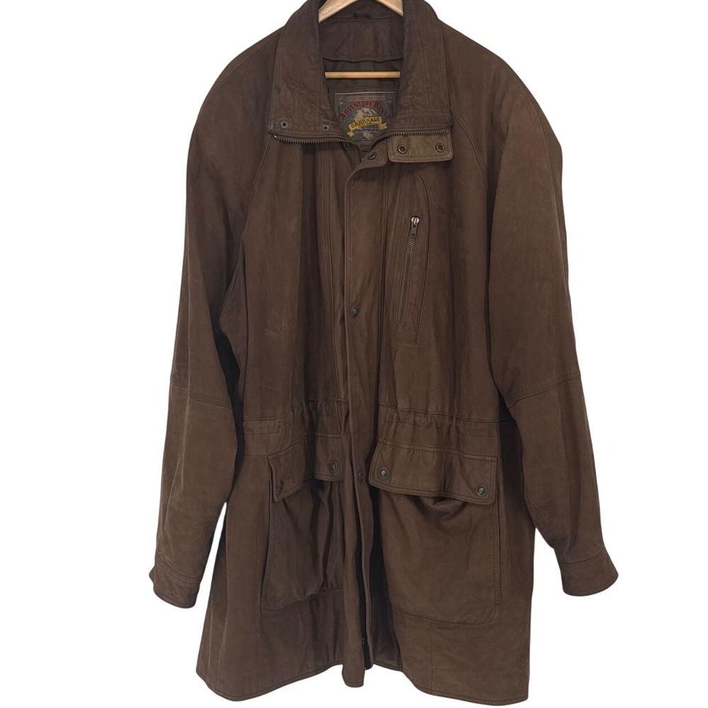 Adventure Bound Wilsons Mens Jacket XLT Brown Leather Thinsulate Parka 4328X